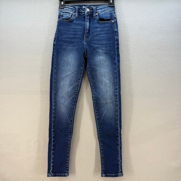 KanCan Denim - KanCan Jeans Women's 1/24 Dark Blue Nicole High Rise Super Skinny Preppy
